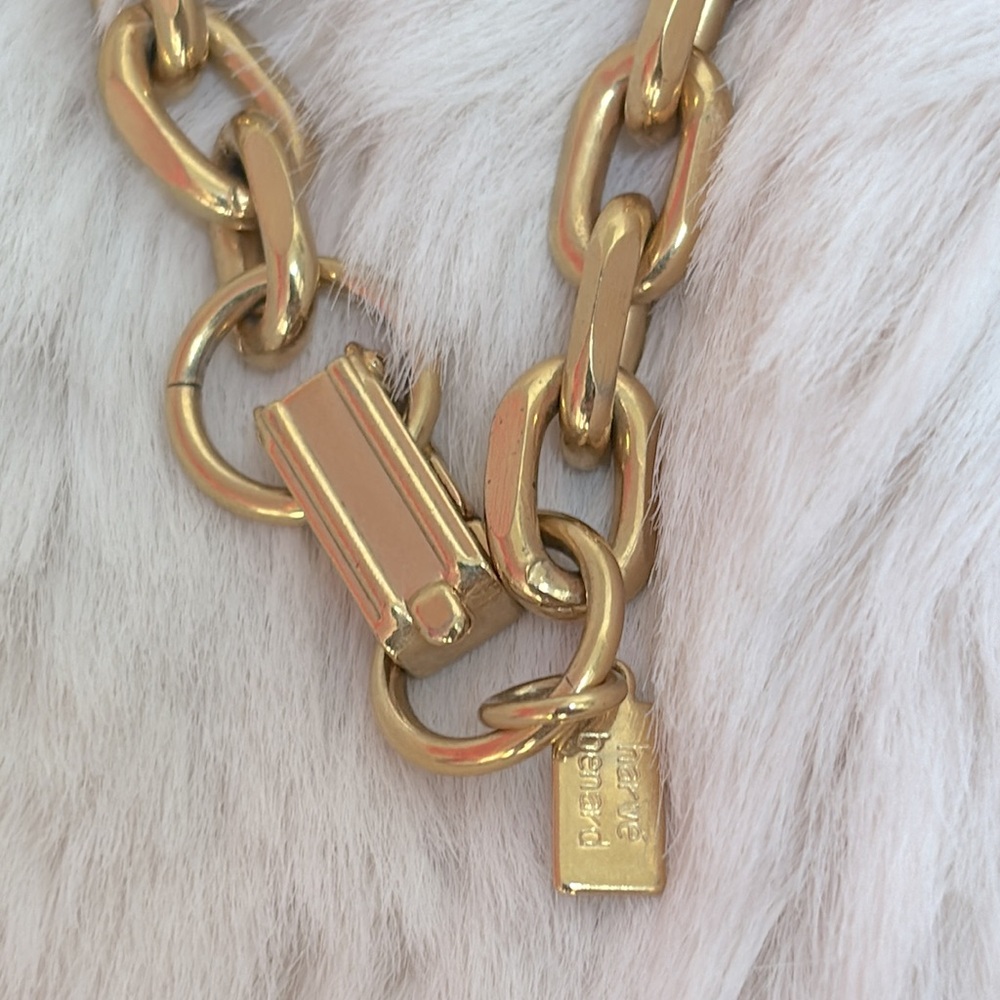 Hervé Bernard Vintage Gold-tone and Pearl Necklace - Picture 4 of 13